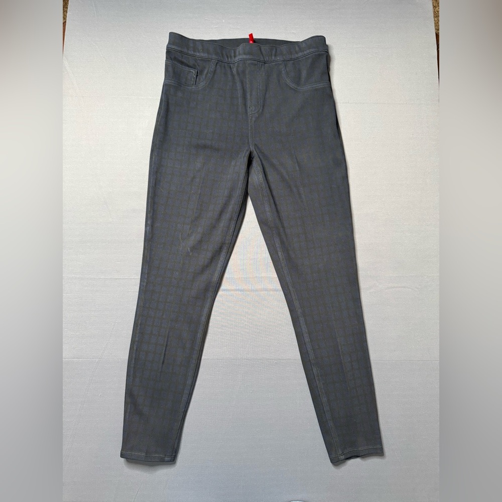 Spanx jeggings size large black and dark blue #686